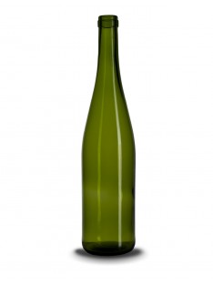 Stiklinis vyno butelis (schlegel) 750 ml,480g, rudas lapas