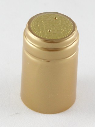 Vyno butelio termo kapsulė 30,5x50mm aukso spalvos