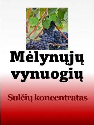 Koncentruotos raudonųjų vynuogių sultys
