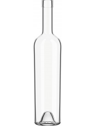Stiklinis butelis Europea 750ml , skaidrus, 8 buteliai